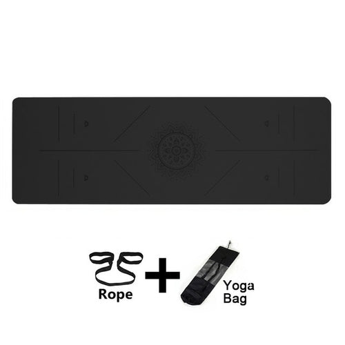 Yoga Mat TPE Yoga Mats Position Line Non Slip Mat Yoga - Sophornlilly