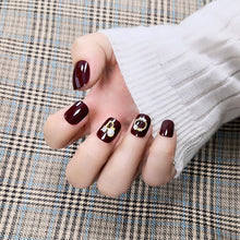 Load image into Gallery viewer, ZD 052 Finished Nail Art Fake Nail Wearing Nail Patch Wearable Short