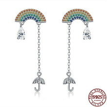 Load image into Gallery viewer, 925 Sterling Silver Earring For Women Tassel Umbrella Water - Sophornlilly