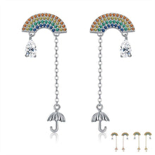 Load image into Gallery viewer, 925 Sterling Silver Earring For Women Tassel Umbrella Water - Sophornlilly