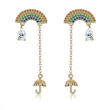 Load image into Gallery viewer, 925 Sterling Silver Earring For Women Tassel Umbrella Water - Sophornlilly