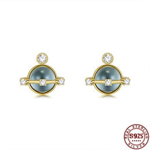Load image into Gallery viewer, ZEMIOR 925 Sterling Silver Round Planet Around Stud Earrings For Women - Sophornlilly