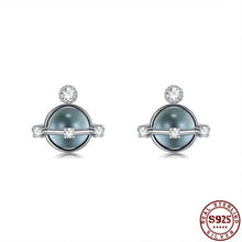Load image into Gallery viewer, ZEMIOR 925 Sterling Silver Round Planet Around Stud Earrings For Women - Sophornlilly