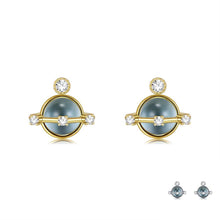 Load image into Gallery viewer, ZEMIOR 925 Sterling Silver Round Planet Around Stud Earrings For Women - Sophornlilly
