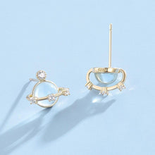 Load image into Gallery viewer, ZEMIOR 925 Sterling Silver Round Planet Around Stud Earrings For Women - Sophornlilly