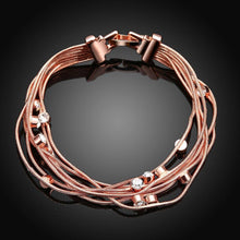 Load image into Gallery viewer, Charm Bracelets For Women Multi Chain Personality Rose Gold - Sophornlilly