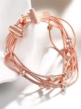 Load image into Gallery viewer, Charm Bracelets For Women Multi Chain Personality Rose Gold - Sophornlilly