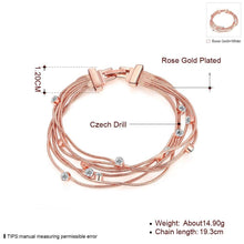 Load image into Gallery viewer, Charm Bracelets For Women Multi Chain Personality Rose Gold - Sophornlilly