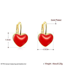 Load image into Gallery viewer, Heart Purple Color Stud Earrings For Women Romantic Wedding - Sophornlilly