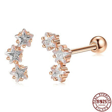 Load image into Gallery viewer, ZEMIOR Trendy 3 Colors Anti Allergy Earring 925 Sterling Silver Shiny
