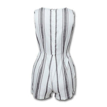 Load image into Gallery viewer, ZLDRESS Striped Overalls For Women Jumpsuits shorts Button Design Bow - Sophornlilly