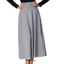 Load image into Gallery viewer, Women Long Skirts Elastic Waist Side pocket Pleated Maxi Skirts