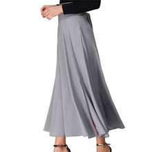 Load image into Gallery viewer, Women Long Skirts Elastic Waist Side pocket Pleated Maxi Skirts