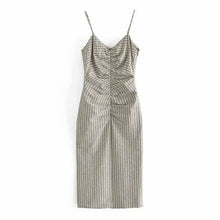 Load image into Gallery viewer, Striped Long Summer Dress Women Sleeveless Straps - Sophornlilly