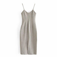 Load image into Gallery viewer, Striped Long Summer Dress Women Sleeveless Straps - Sophornlilly