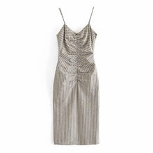 Load image into Gallery viewer, Striped Long Summer Dress Women Sleeveless Straps - Sophornlilly