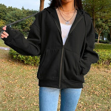 Load image into Gallery viewer, Sweatshirt Women Jacket Hoodies Vintage Pockets Long