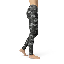 Load image into Gallery viewer, Avery Black Hex Camo Leggings