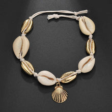 Load image into Gallery viewer, charm anklet small ball and wafer fashion simple shell Anklet