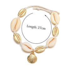 Load image into Gallery viewer, charm anklet small ball and wafer fashion simple shell Anklet