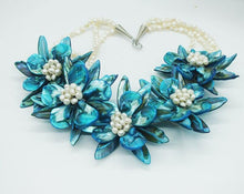 Load image into Gallery viewer, classic!!!  Shell / Pearl   Bride Wedding. Flower necklace 20"|Choker - Sophornlilly