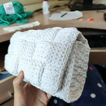 Load image into Gallery viewer, cotton by hand knits bag, single shoulder slope across packets,