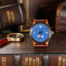 Load image into Gallery viewer, Men&#39;s Handcrafted Engraving Kosso Wood Watch - Best Gift Idea!