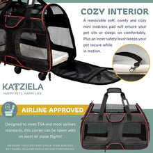 Load image into Gallery viewer, Katziela® Luxury Rider Pet Carrier with Removable Wheels