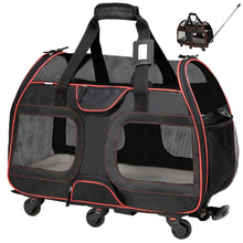 Load image into Gallery viewer, Katziela® Luxury Rider Pet Carrier with Removable Wheels