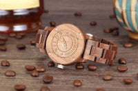 Men's Handcrafted Engraving Walnut Wood Watch - Best Gift Idea!