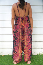 Load image into Gallery viewer, Orange Boho Hippie Rompers Jumpsuits
