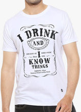 Load image into Gallery viewer, I Drink and I know Things - White Men's T Shirt