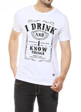 Load image into Gallery viewer, I Drink and I know Things - White Men's T Shirt
