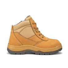 Load image into Gallery viewer, RockRooster Tan 6 Inch Zip-sided Steel toecap Leather Work Boots AK050