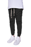 Cargo Twill Joggers in Black