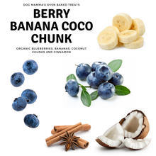 Load image into Gallery viewer, Berry Banana Coco Chunk Organic Dog Treats  - 8 oz