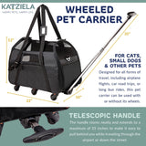 Katziela Black Airline Approved Wheeled Carrier