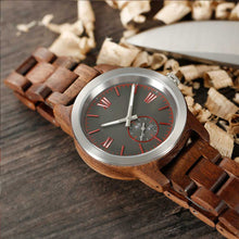 Load image into Gallery viewer, Men&#39;s Handcrafted Engraving Walnut Wood Watch - Best Gift Idea!