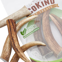 Load image into Gallery viewer, “Tips” Grade A Whole Elk Antler Dog Chews - 4 Pack!