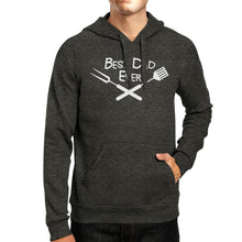 Load image into Gallery viewer, Best Bbq Dad Dark Grey Unisex Hoodie Pullover