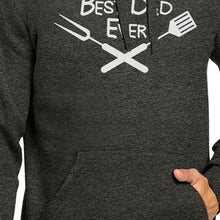 Load image into Gallery viewer, Best Bbq Dad Dark Grey Unisex Hoodie Pullover