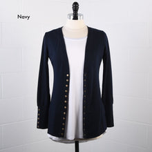 Load image into Gallery viewer, RTS! Navy Snap Cardigan