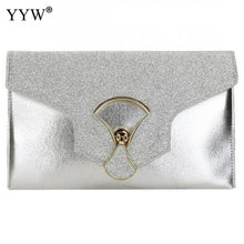 Load image into Gallery viewer, gold Evening Clutch Bags For Women Leather Luxury Purses New