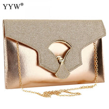 Load image into Gallery viewer, gold Evening Clutch Bags For Women Leather Luxury Purses New