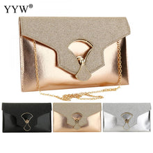 Load image into Gallery viewer, gold Evening Clutch Bags For Women Leather Luxury Purses New