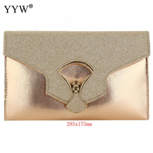 Load image into Gallery viewer, gold Evening Clutch Bags For Women Leather Luxury Purses New