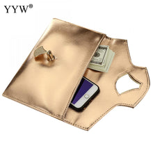 Load image into Gallery viewer, gold Evening Clutch Bags For Women Leather Luxury Purses New