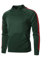 PORT HOODIE- GREEN/RED