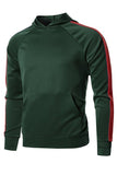 PORT HOODIE- GREEN/RED