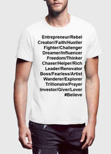 Load image into Gallery viewer, INGREDIENTS OF AN ENTREPRENEUR T-shirt